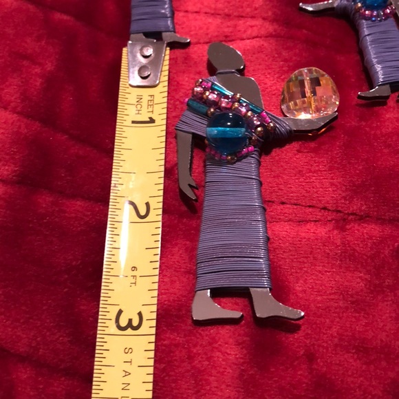 Vintage hand made pin and earrings - Picture 2 of 6